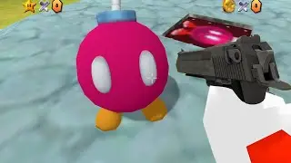 Super Mario 64 but it's a First Person Shooter
