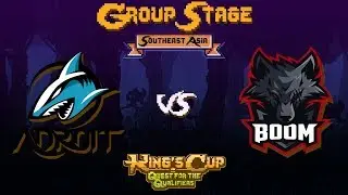 Adroit vs BOOM Game 1 - MDL Chengdu SEA Qualifiers: Group A