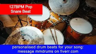 127 BPM - POP - 4/4 Fun Drums Backing Track