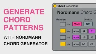 Generate Chord Progressions With The Nordmann Chord Generator