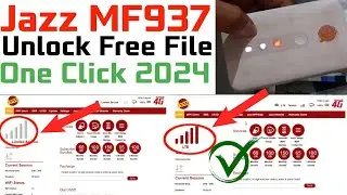 Jazz MF937 UNLOCKED - Jazz 4g Wifi Device MF673 Unlocking - Jazz MF937 Unlock File All Sim Working