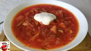 Постный борщ. Сытный и вкусный.