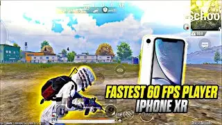FASTEST 60 FPS PLAYER IN BGMI 💀|| IPHONE XR