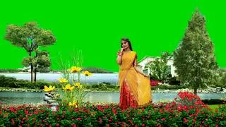 New 3D Cinematic Nature Beautiful girl Green Screen Effect #green_screen_video#kinemasterediting