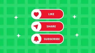 Green Screen Like & Subscribe Button |