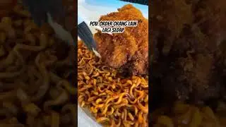 Ramen dan chicken chop, nak fries sekali bang 😭