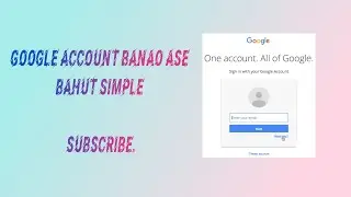 google account kaise banaye | how to create gmail account | how to open gmail account