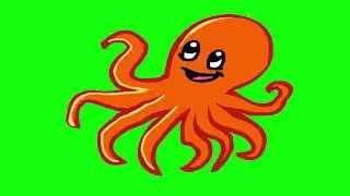 Chroma Key | Octopus on GREEN SCREEN FOR FREE | EFFECTS FOR FREE | Green Screen | CHROMA KEY |