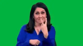 BBC newsreader middle finger countdown Green Screen