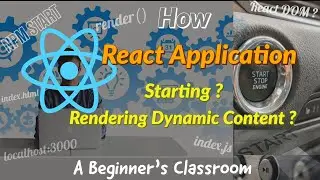 Learn React: 4 - How React Starting Behind the Scenes and Rendering Dynamic Contents ?