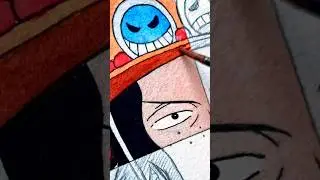 Drawing Ace from One Piece 🔥 #onepiece #art #shorts