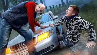 A CRAZY FARMER THREW HIMSELF AT MY BROTHER. THE PSYCHO TOOK THE CAR AND GOES TO THE FARM