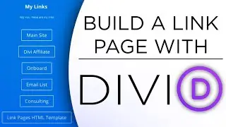 Build your own L*nkTree page using WordPress and Divi - Free Template in description!