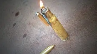 Самодельная бензиновая зажигалка из гильзы ДШК (Часть 2. Обзор)