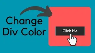 How to Change Div Color By Clicking on a Button Using JavaScript | HTML | CSS | JavaScript