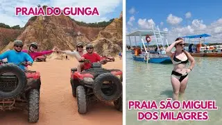 VLOG- EXPLORANDO AS PRAIAS DO GUNGA E SÃO MIGUEL DOS MILAGRES: UM PARAÍSO EM ALAGOAS!