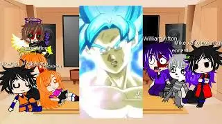 família Afton reagindo ao Michael em dragon ball