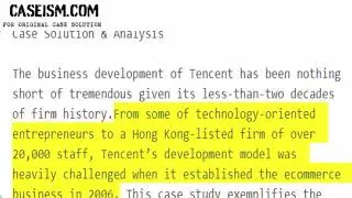 Tencent’s Business Model Case Solution & Analysis Caseism.com