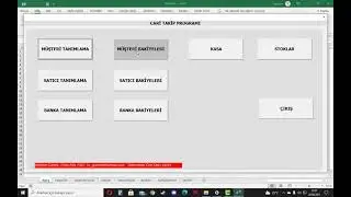 Excel VBA Cari Program Bölüm1
