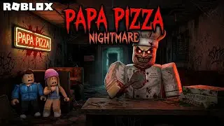  Papa Pizza Game 😱| Horrar Game Roblox Video 