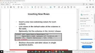 09   Intro DML statement and INSERT statement example