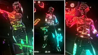 Rainbow Glow !! NEW TREND🥵 -! || FF ED T ||  FF TREND || XML + CLIP + CC✨ 