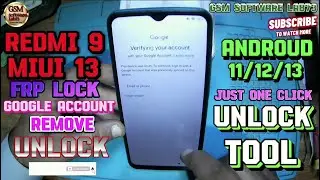 Redmi 9 FRP Unlock|Redmi 9 Android 11-12-13 miui 13 FRP Unlock Tool💯|Redmi ka FRP kaise Tode