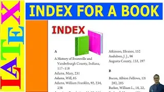 How to Create Back of a Book Index using LaTeX (Latex Basic Tutorial-16)