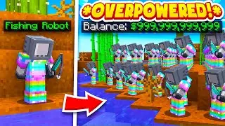 Most OP ROBOT Farm for $$ | Minecraft SkyBlcok #5