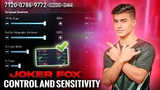 (NEW 3.3) Joker Fox Sensitivity & جوكر FOX New Control Code | Joker Fox new pubg sensitivity  2024