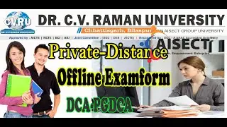 Dr CV Raman University Offline Exam Form | How To Fill Offline Exman Form Dr Cv Raman University
