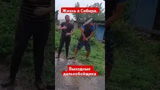 Выходные дальнобойщика. Жизнь в Сибири. #automobile #дальнобойщик #россия #Сибирь #shorts