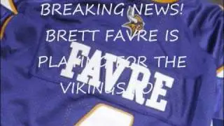 BREAKING NEWS ABOUT FAVRE!