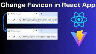 How to change default Favicon in a React App created with Vite?
