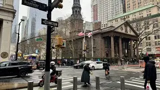 New York City Live Rainy Manhattan Wednesday afternoon ( 27 December 23 )