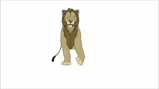 prueba animacion Caminata de Frente de Lion ¨ The Beast ´´ Creepypasta Oc