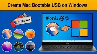 How to Create Mac (macOS) Bootable USB Drive on Windows PC | 🤯 🤯 2024 New Method 🤯 🤯  | Works 100%