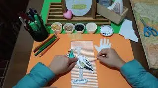 Manualidad Cigüeña