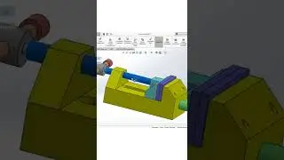 Drill press vice assembly in Solidworks 