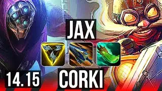 JAX vs CORKI (TOP) | 7k comeback, Rank 13 Jax | NA Challenger | 14.15