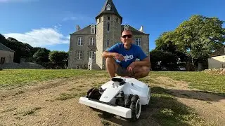 A Helping Hand At The Château With The LUBA2 AWD Robot Mower.