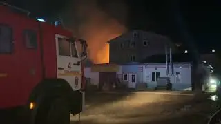 Пожар на рынке 