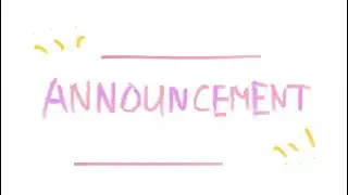 Announcement 📣