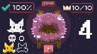 Cat Bird World 4 Zipsa - All Crowns & Skins 100% - Gameplay Walkthrough (iOS/Android)