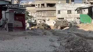 مشاهد من داخل مخيم طولكرم الذي يشن الاحتلال عـــدوانًا جديدًا عليه