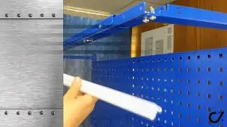 Комплект освещения LED Profi W для верстаков ПРАКТИК PROFI W. Сборка и обзор, установка 2 экрана WS