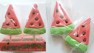 Арбузики Леденцы на палочке - CandyVik