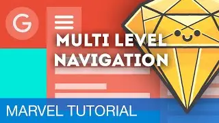 Multi-Level Dropdown Navigation • Prototyping with Marvel (Tutorial)