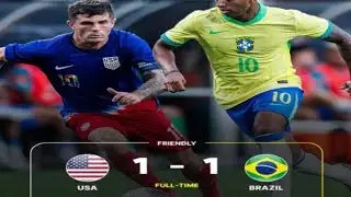 USA vs Brazil 1-1 Highlights:  International Friendly Match 