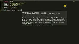 Generator Password Python | Генерация пароля на языке Python